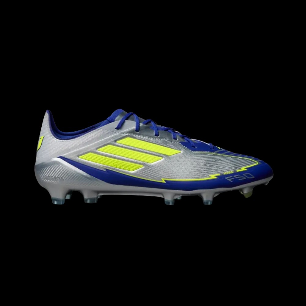Adidas F50 Elite Messi Firm Ground Soccer Cleats Silver Metallic - HypeFly India View 1