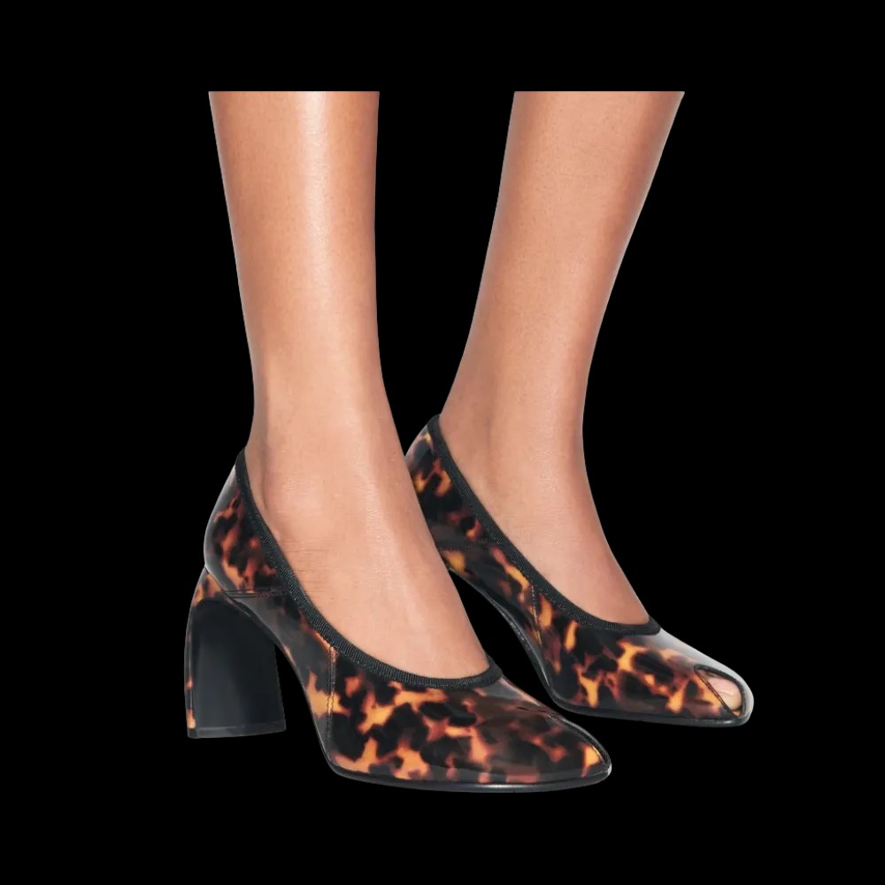 Tory Burch Peep-Toe Pump Tortoiseshell - HypeFly India View 4