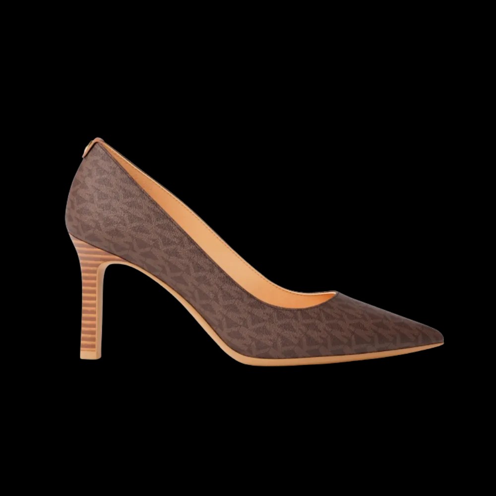 Michael Kors Willa Signature Logo Pump Brown - HypeFly India View 1