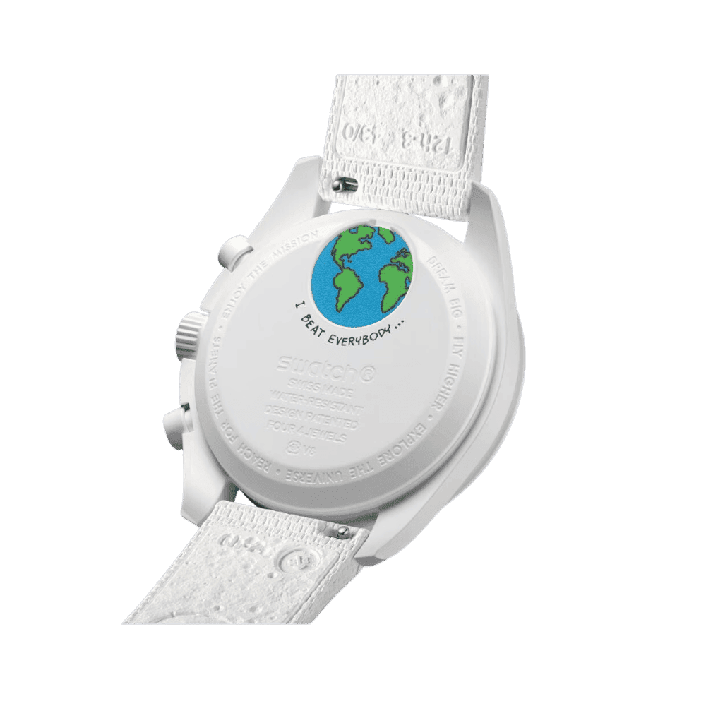 Moonswatch Mission To Earthphase Moonshine Gold "Cold Moon" - HypeFly India View 3