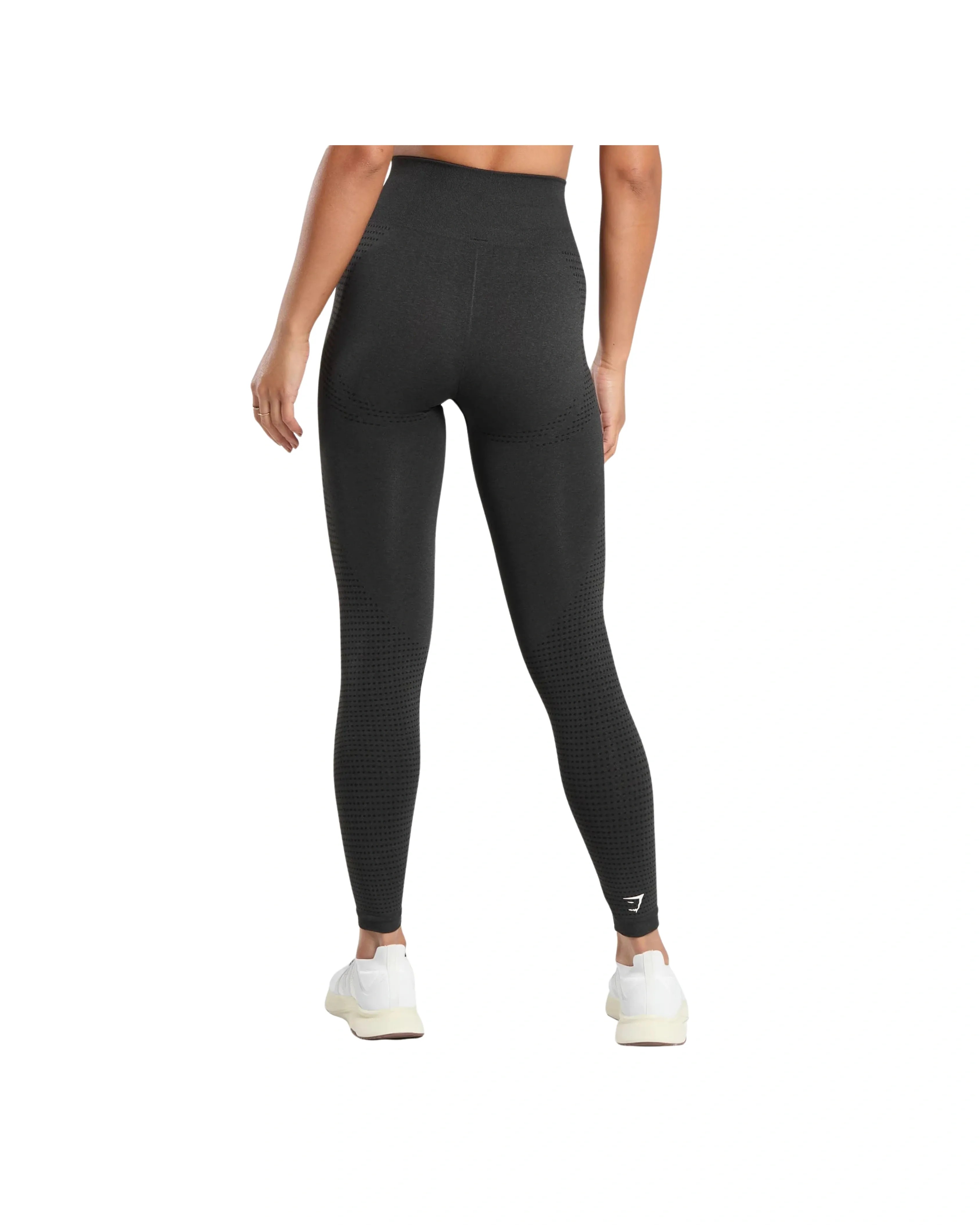 Gymshark Vital Leggings Regular Black Marl - HypeFly India View 2