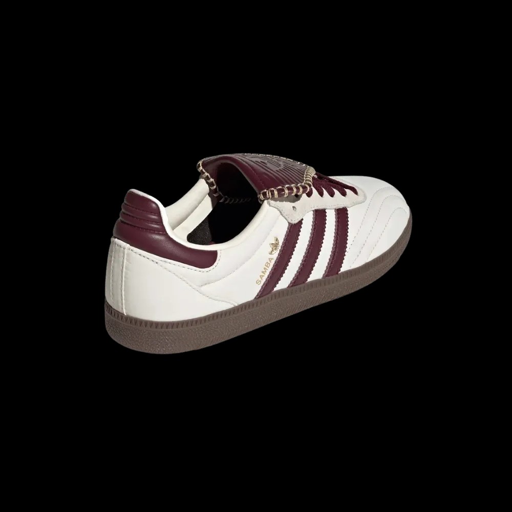 Adidas Samba Long Tongue 'Cream White Maroon Gold Metallic' - HypeFly India View 2