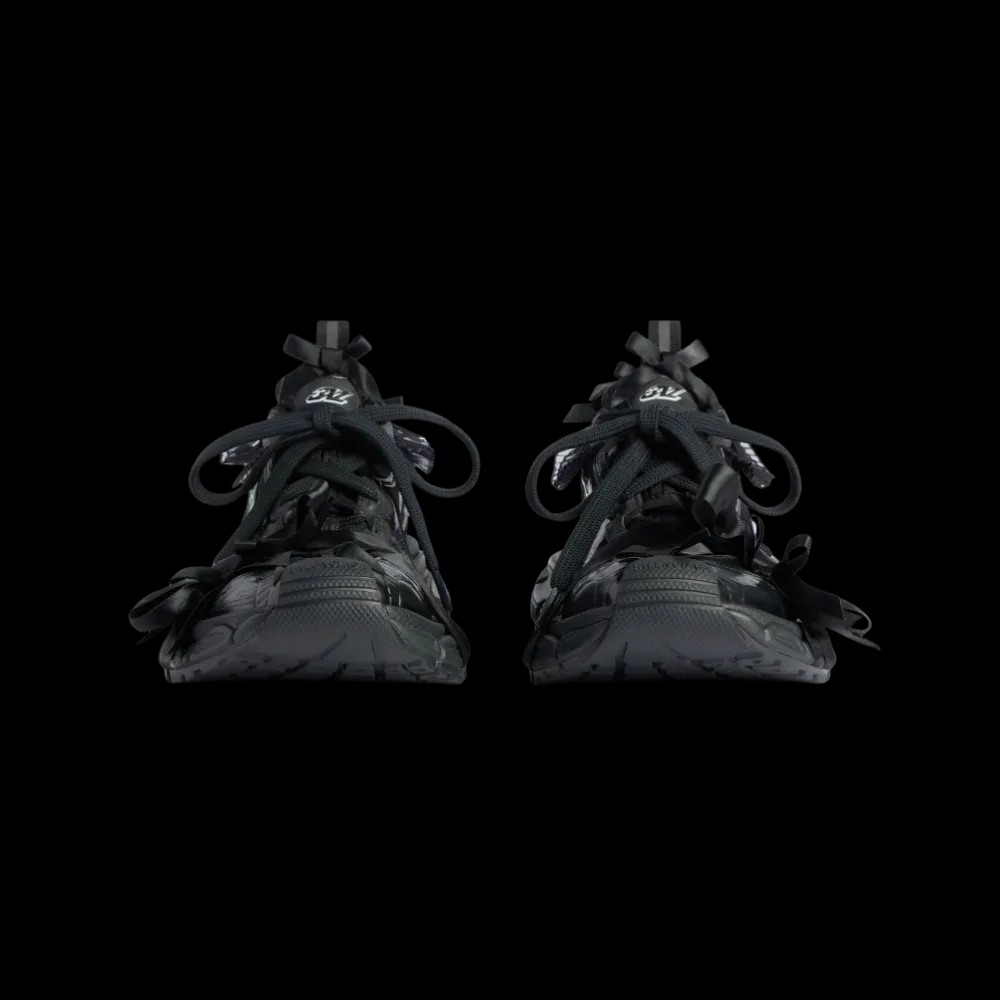 Balenciaga 3XL Lace Sneaker In Black - HypeFly India View 4