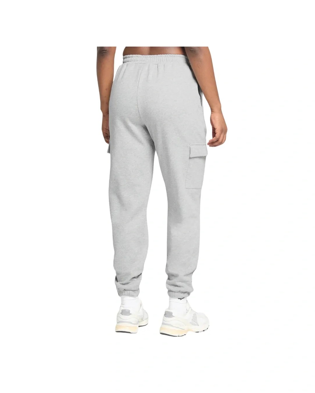 Gymshark Fleece Cargo Joggers Light Grey Coral Marl - HypeFly India View 2