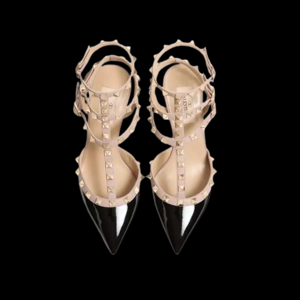 Valentino Rockstud Caged Pump 65mm Black - HypeFly India View 2