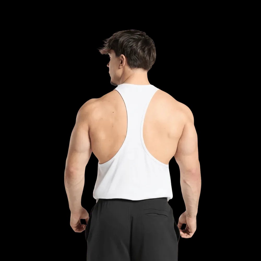 Gymshark Critical Stringer White - HypeFly India View 3