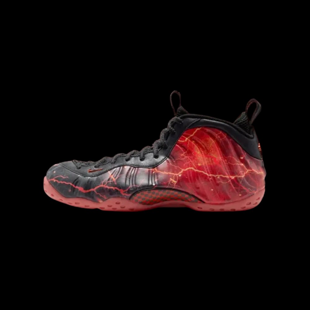 Stranger Things x Nike Air Foamposite One Premium QS 'Black Bright Crimson' - HypeFly India View 3