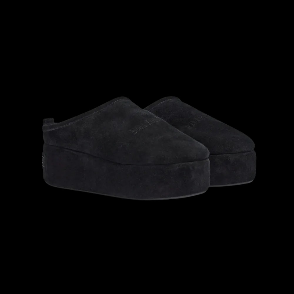 Balenciaga Alaska Soft Platform Mule In Black - HypeFly India View 5