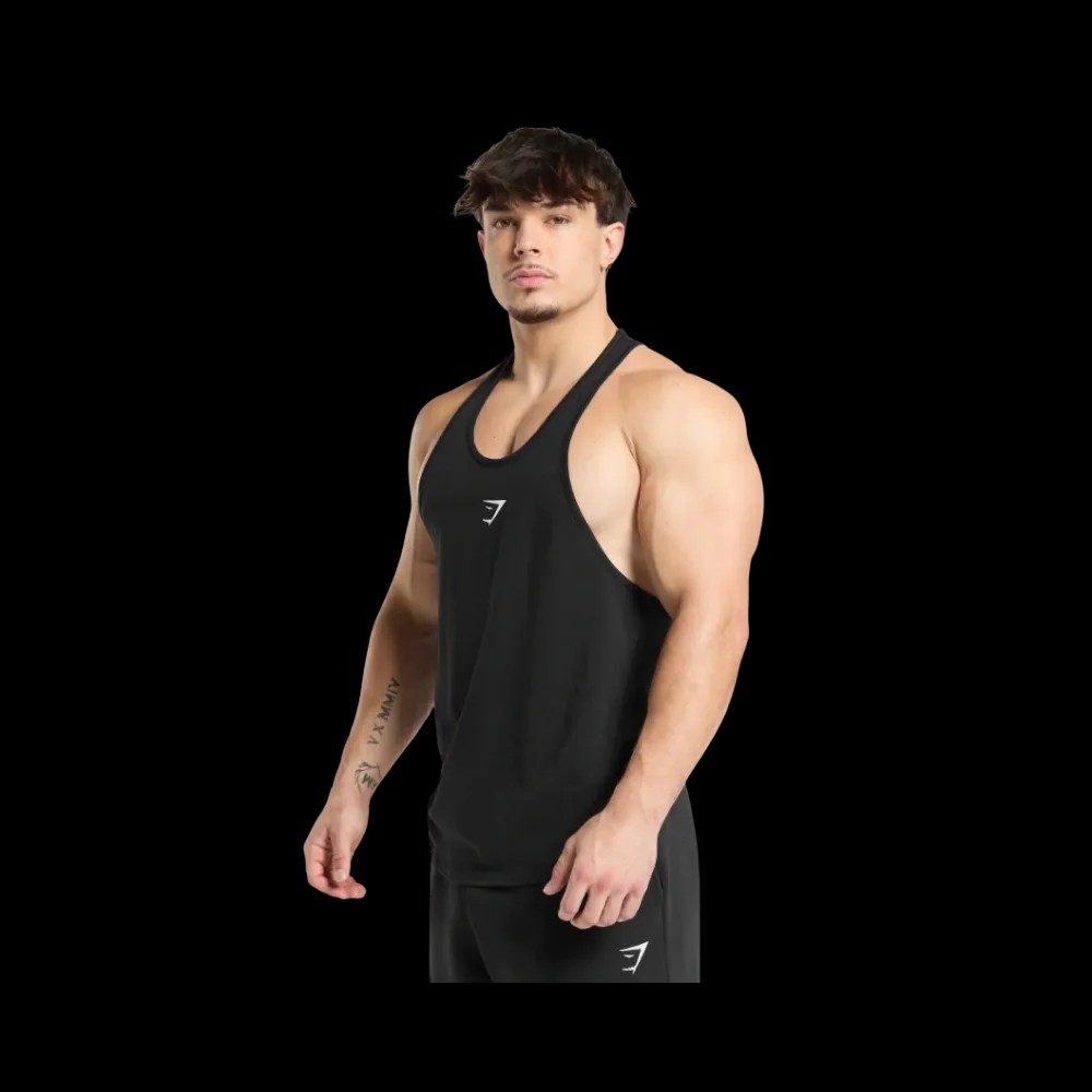 Gymshark Critical Stringer Black - HypeFly India View 3
