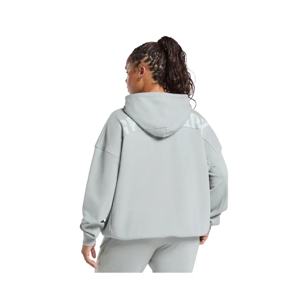 Gymshark Power Hoodie Silver Grey - HypeFly India View 5