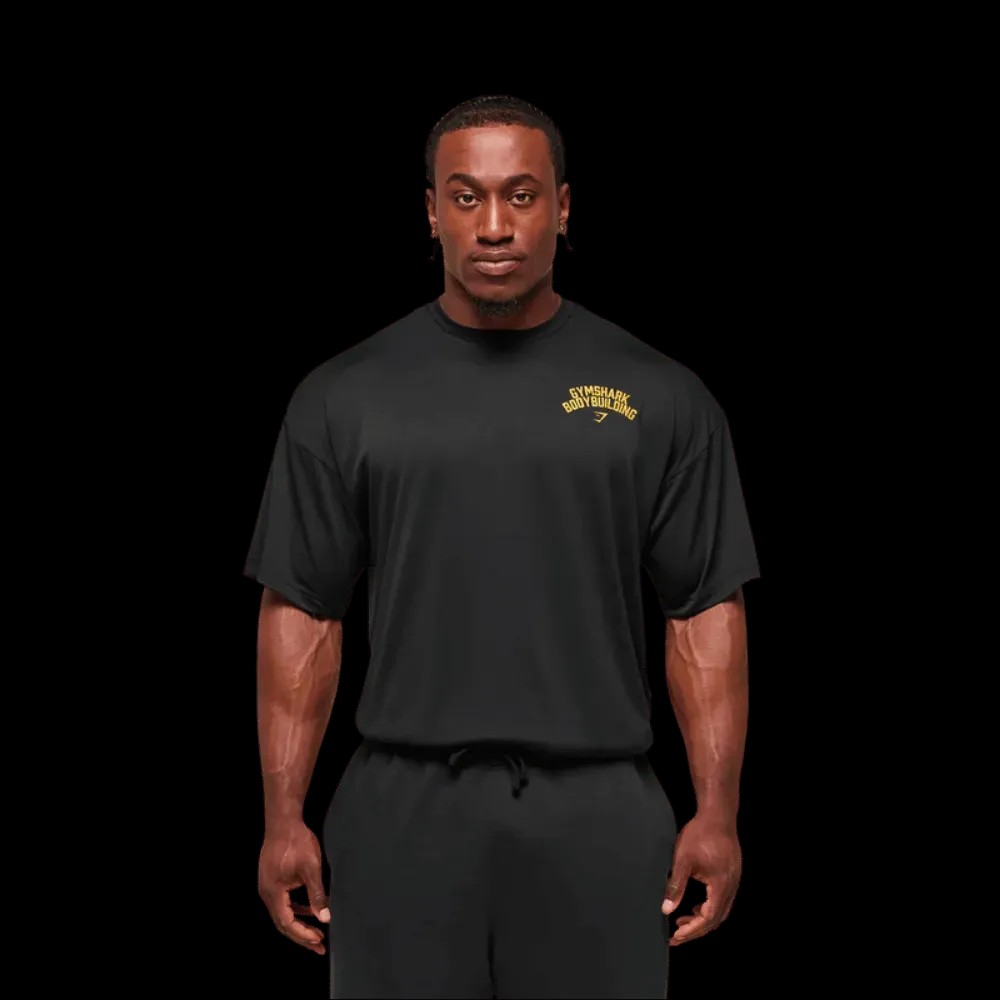 Gymshark Olympic Bar T-Shirt Black - HypeFly India View 4