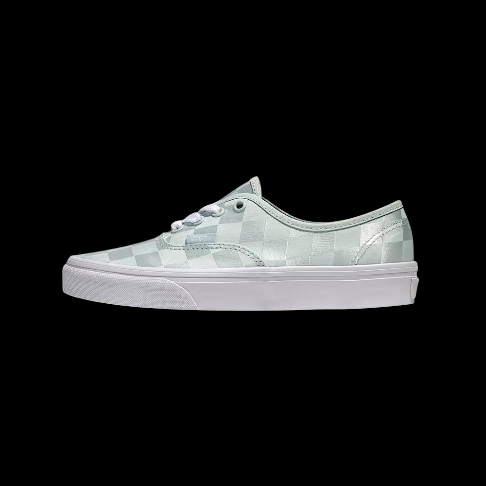Vans Authentic Checkerboard Satin Shoe Spa Blue - HypeFly India View 2
