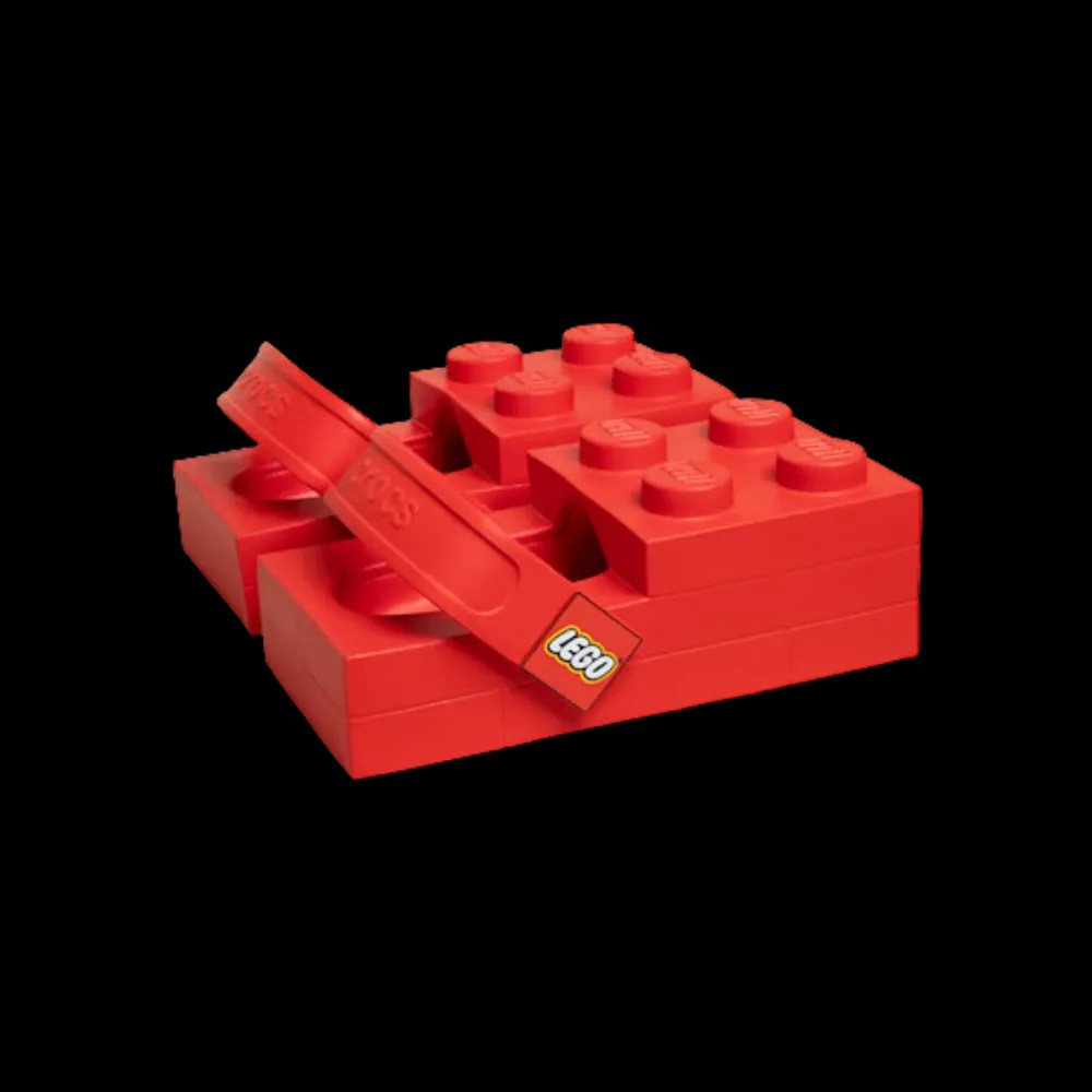 Lego x Crocs Brick Clog 'Bright Red' - HypeFly India View 2