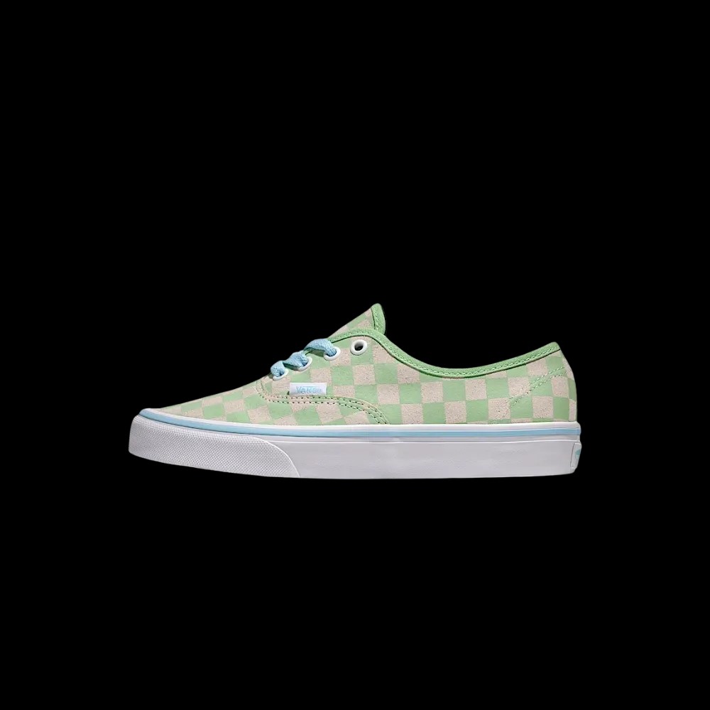 Vans Authentic Suede Checkerboard Shoe Pistachio Green - HypeFly India View 2