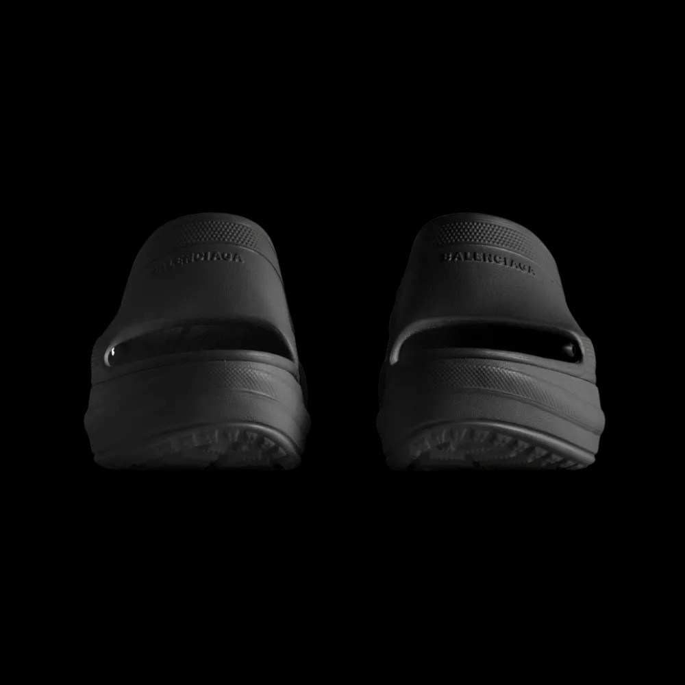 Balenciaga Pool Crocs Slide Sandal In Black - HypeFly India View 4