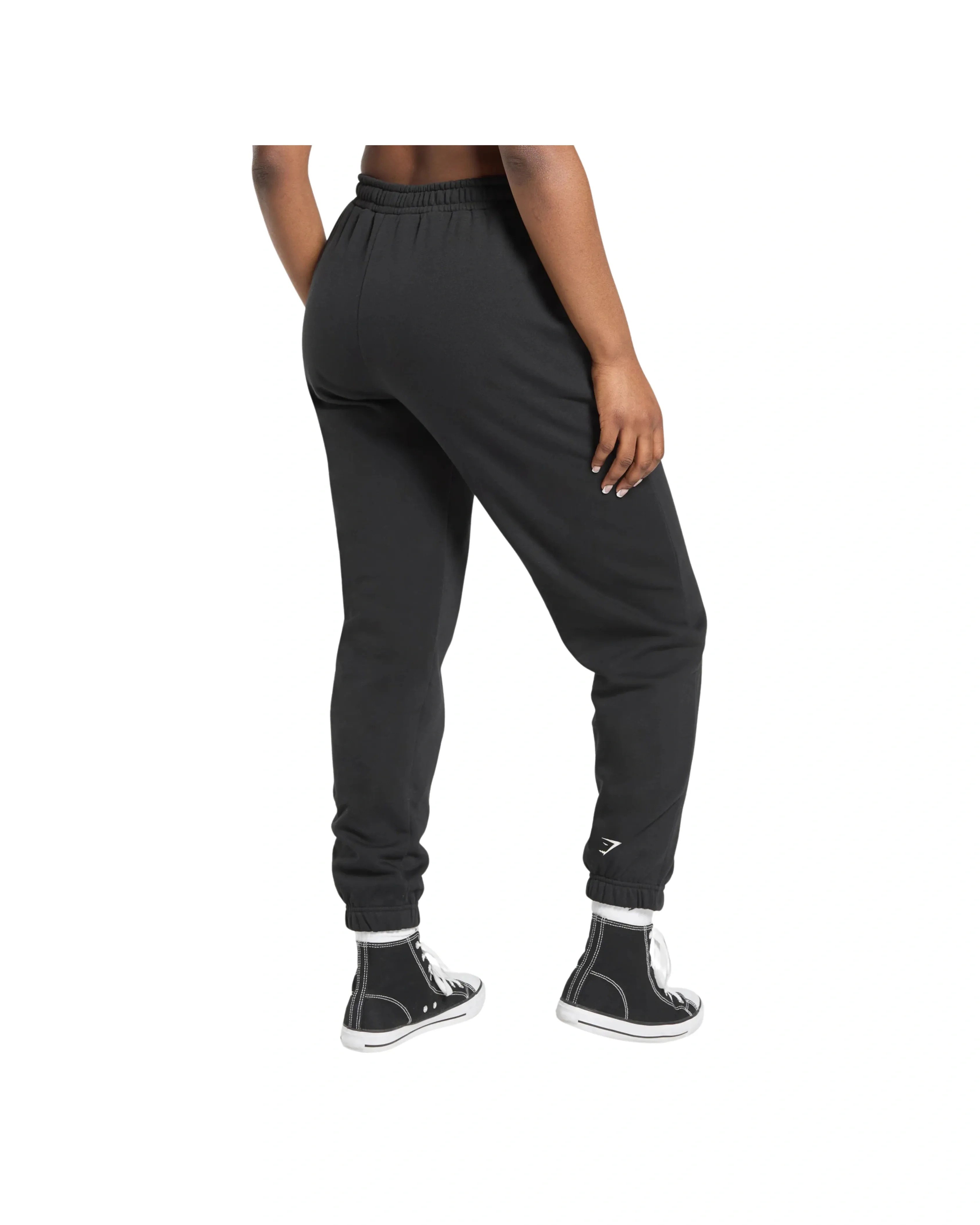 Gymshark Heavy Duty Graphic Loopback Jogger Black - HypeFly India View 2