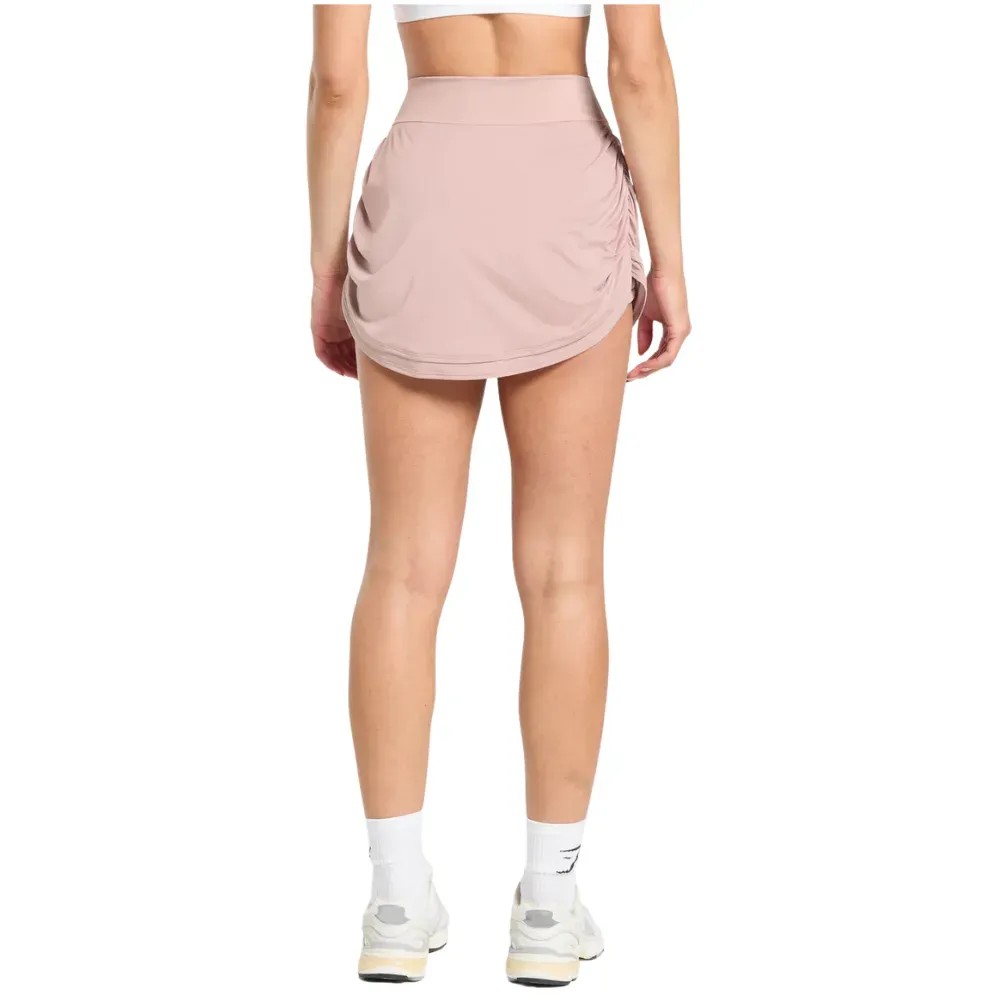 Gymshark Ruched Skort Muted Pink - HypeFly India View 2