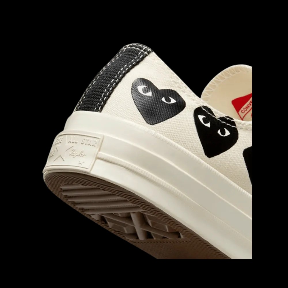 Converse x PLAY Comme des Garçons Chuck 70 Multi Heart 'Beige' - HypeFly India View 5