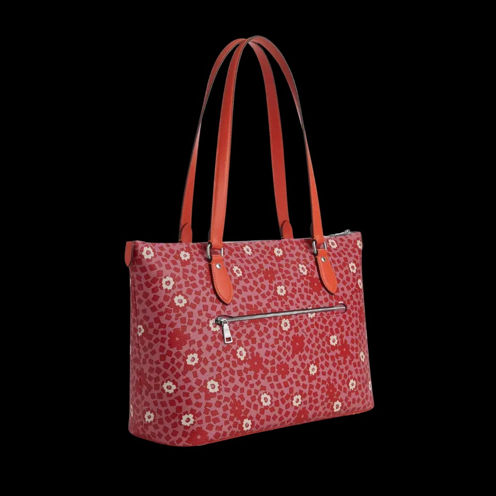 Coach Gallery Tote Bag With Floral Print Pink - HypeFly India View 2