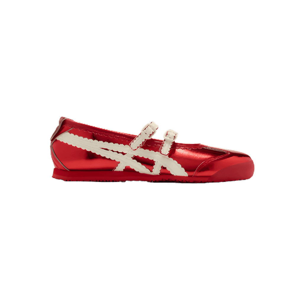 Onitsuka Tiger Mexico 66 TGRS - Metallic Pack Classic Red Cream  - HypeFly India View 1