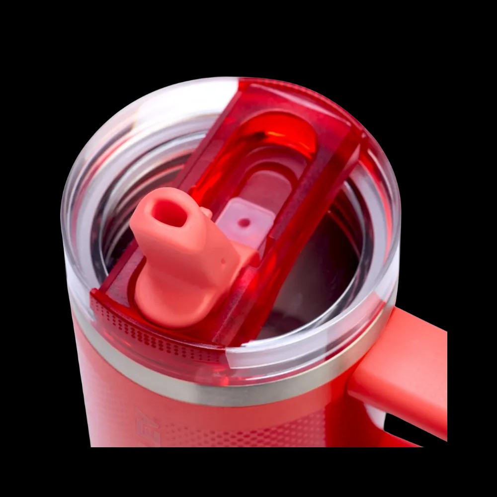 Stanley Quencher ProTour Flip Straw Tumbler (14OZ) Hot Coral Fade - HypeFly India View 3