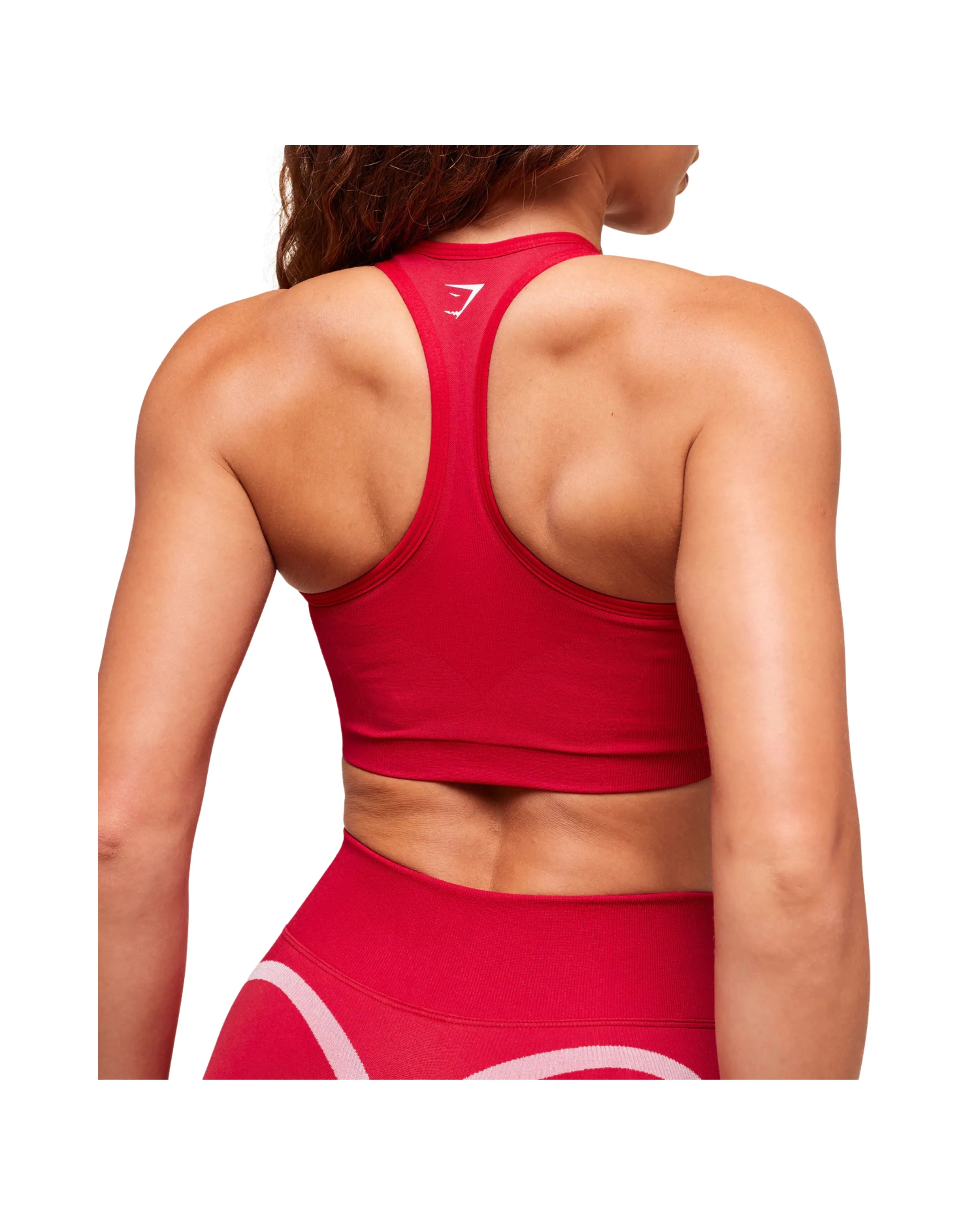 Gyshark Lift Varsity Seamless Tank Carmine Red - HypeFly India View 2