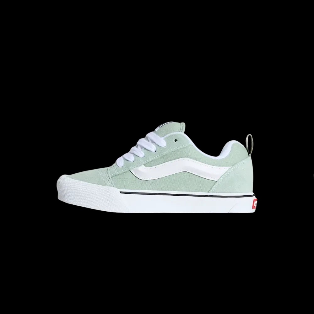 Vans Knu Skool Shoe Grey Olive Green - HypeFly India View 2