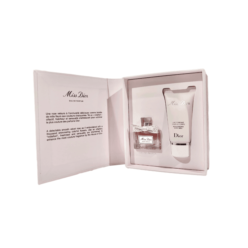 Miss Dior Perfume and Lotion Mini Gift Set (Perfume 5 ML/ Lotion 0.67 Fl Oz) - HypeFly India View 2
