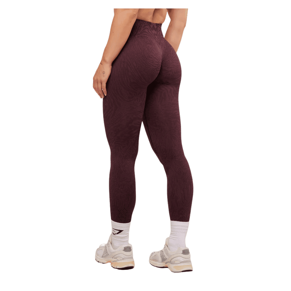 Gymshark Adapt Animal Seamless Leggings Cherry Purple/Reset Pink - HypeFly India View 4