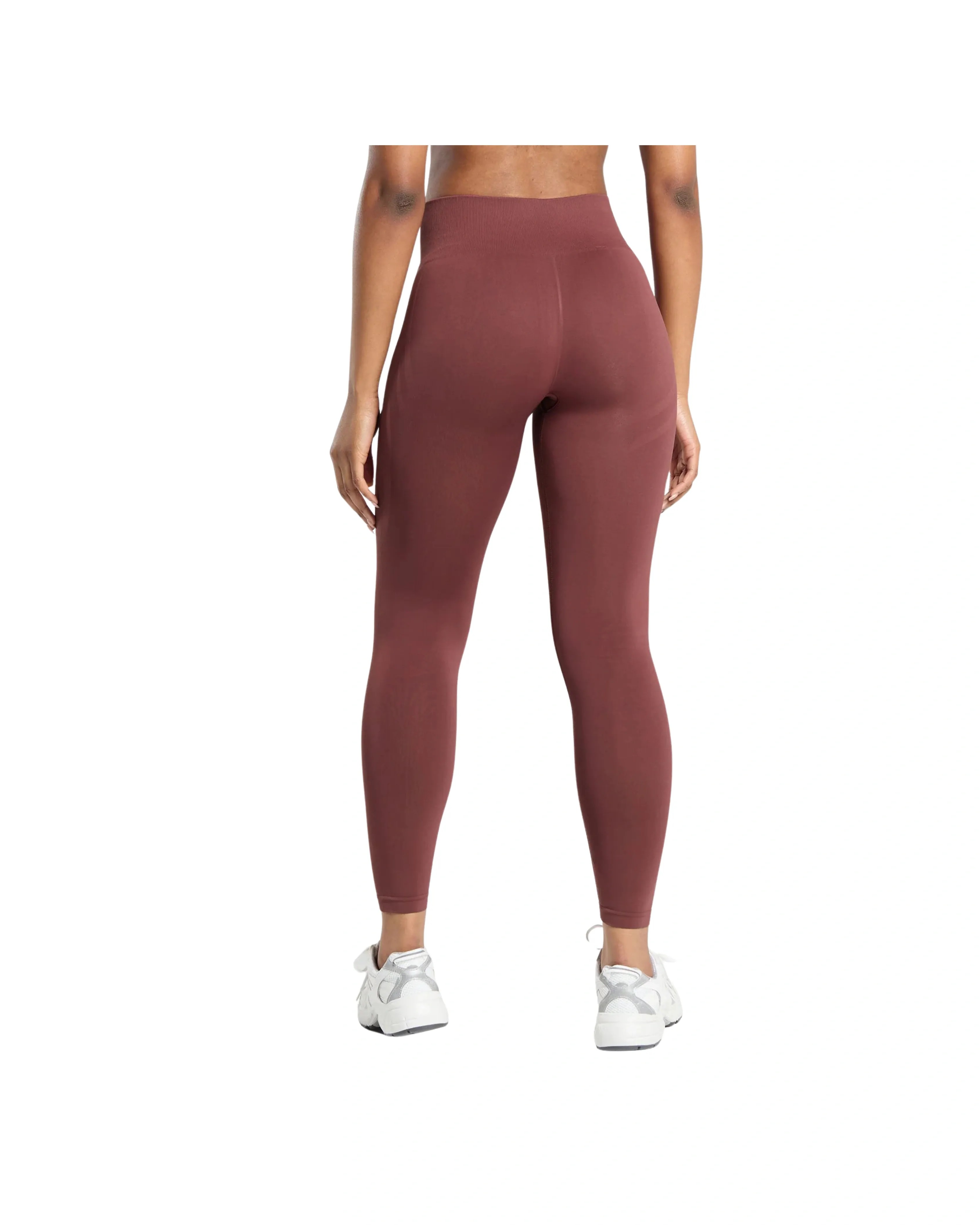 Gymshark Everyday Seamless Leggings Burgundy Brown - HypeFly India View 2