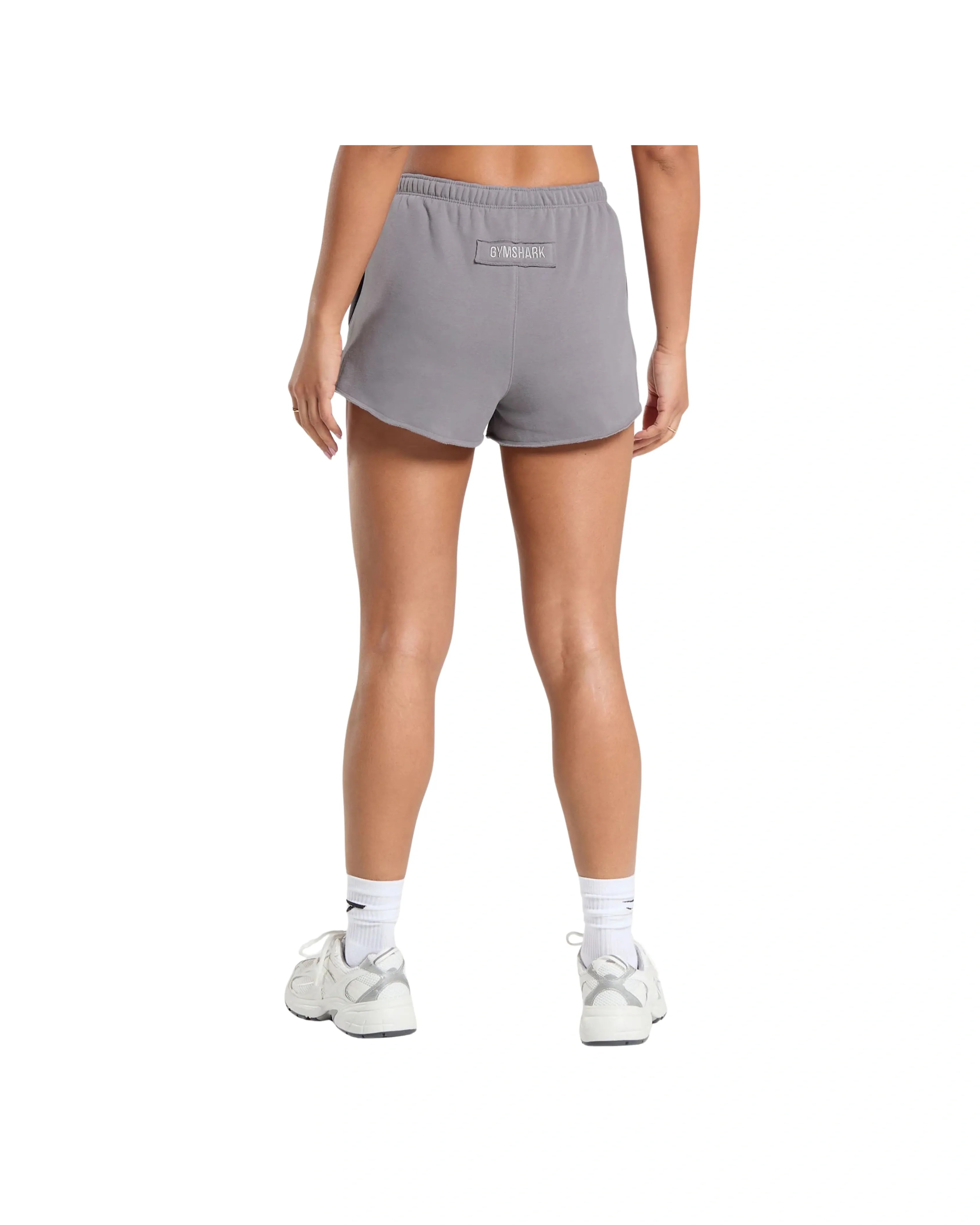 Gymshark Fleece Shorts oversized fit Medium Grey  - HypeFly India View 2