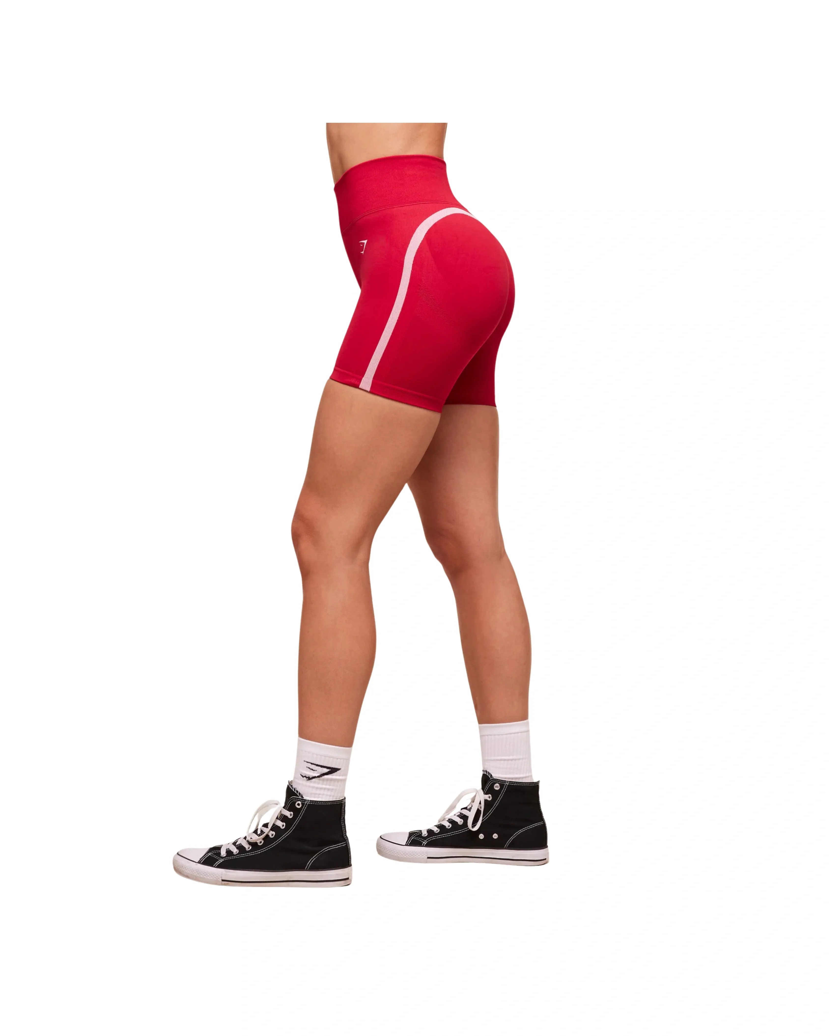 Gymshark Lift Varsity Seamless Short Carmine Red - HypeFly India View 2