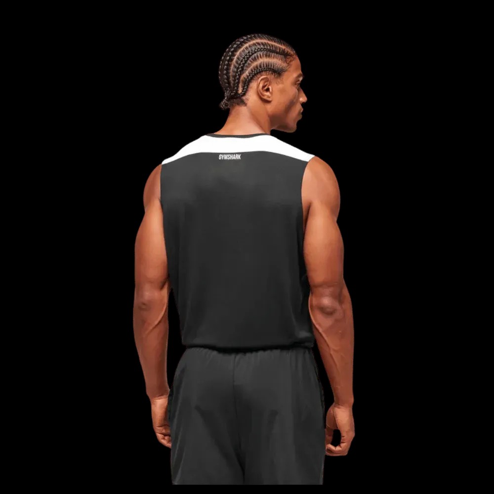 Gymshark Arrival Block Tank Regular Fit Black - HypeFly India View 2