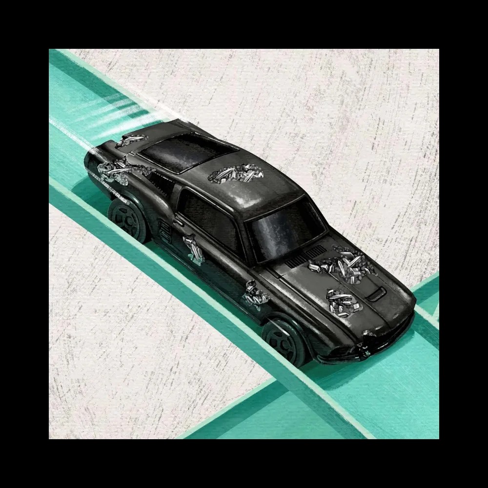 Hot Wheels x Daniel Arsham Legends Archive Lap 4 Poster - HypeFly India View 2