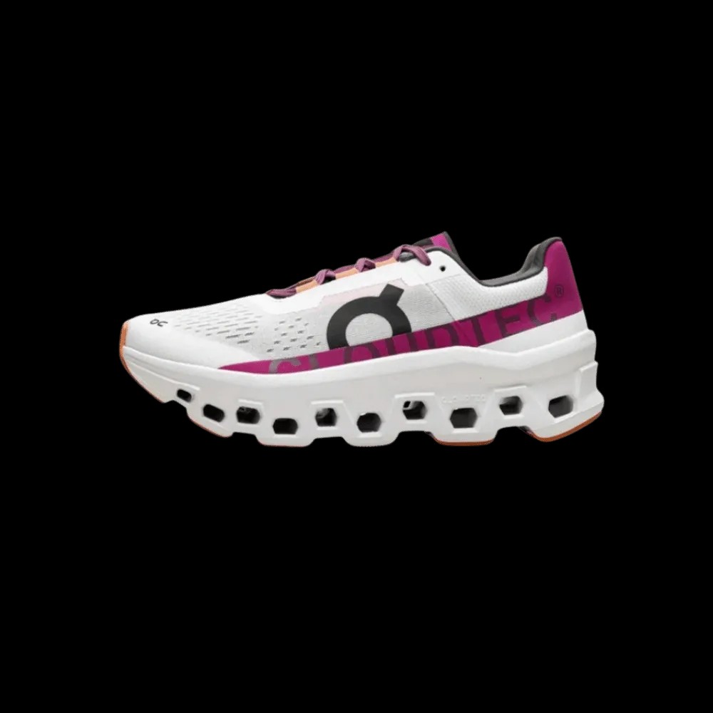 On Running Cloudmonster Undyed-White Aurora - HypeFly India View 2