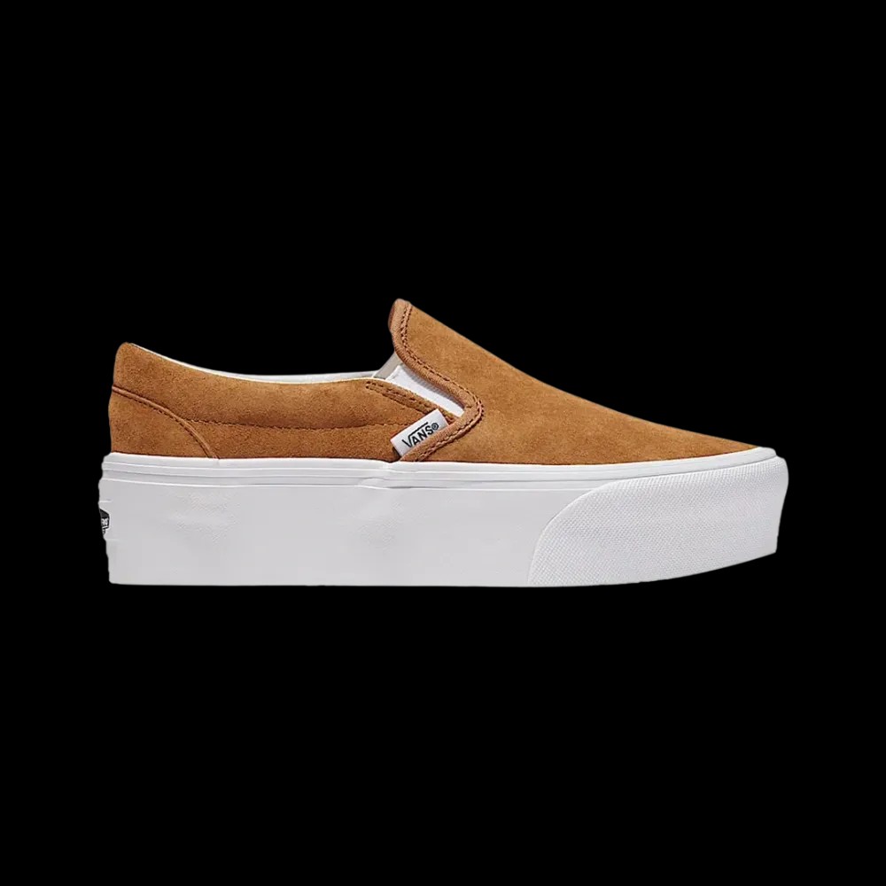 Vans Classic Slip-On Platform Shoe Chipmunk Brown - HypeFly India View 1