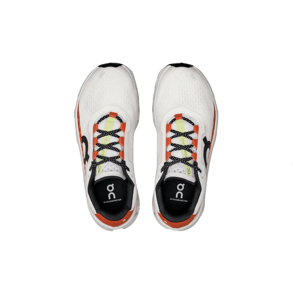 On Running Cloudmonster Undyed White Flame - HypeFly India View 3