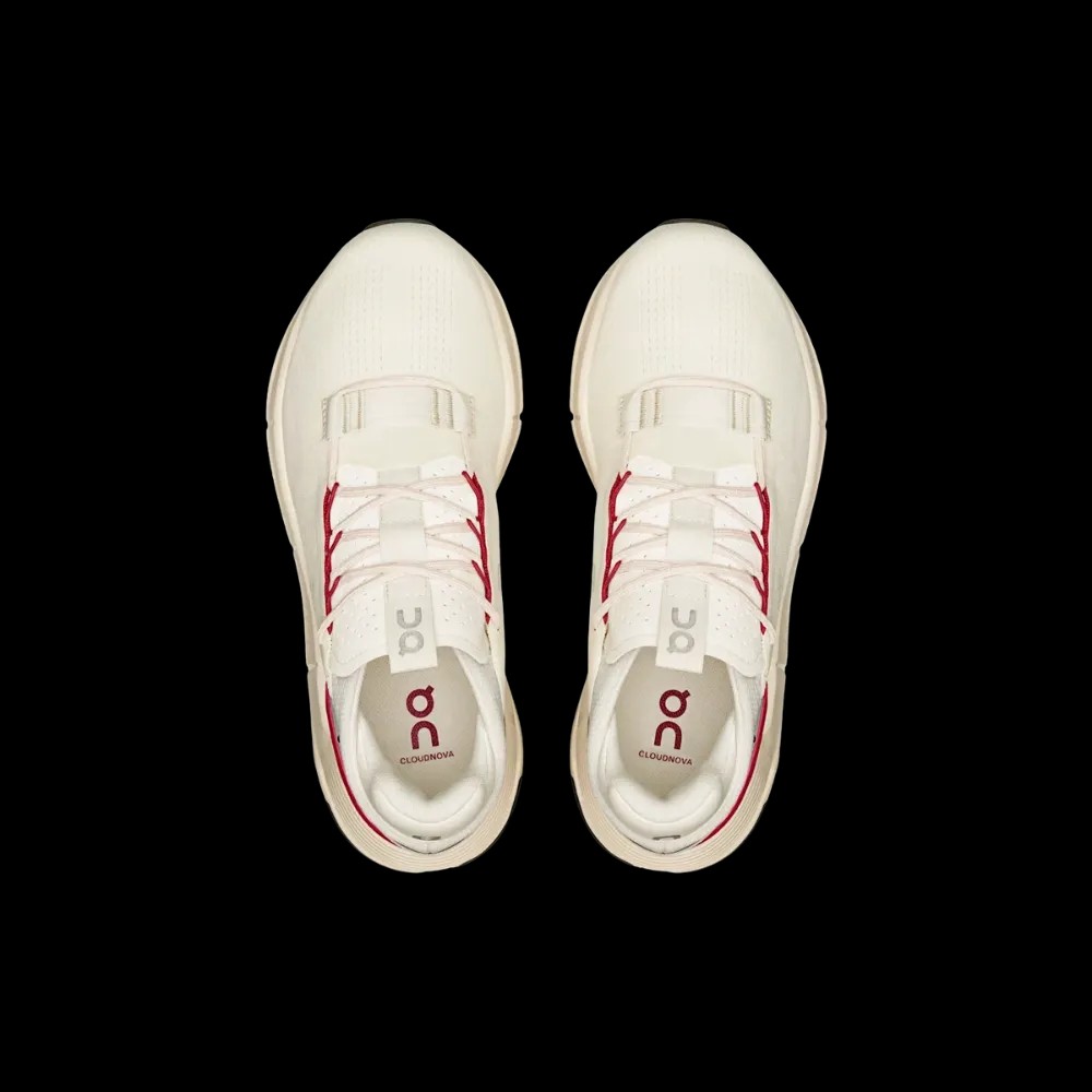 On Running Cloudnova 2 Ivory Grenadine - HypeFly India View 3