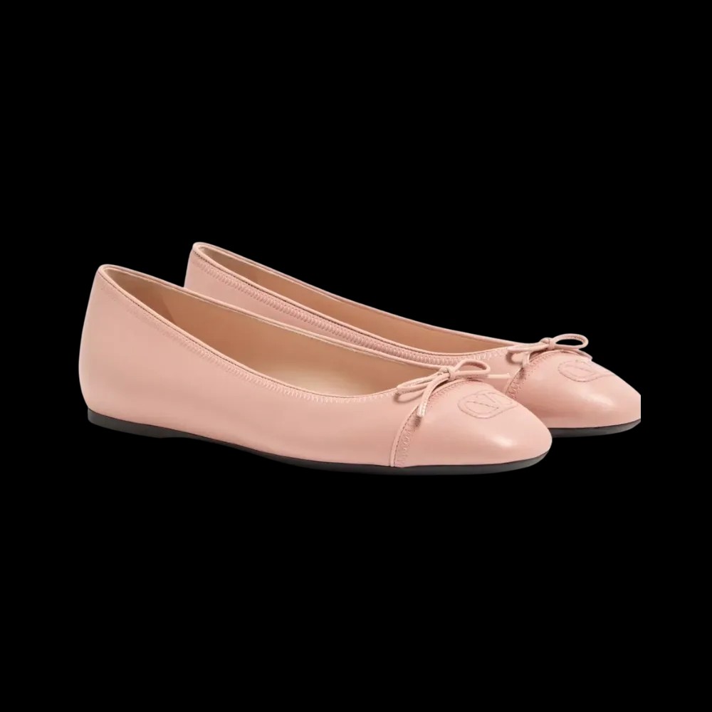 Valentino VLogo Signature Ballerina In Nappa 05mm Phard - HypeFly India View 3