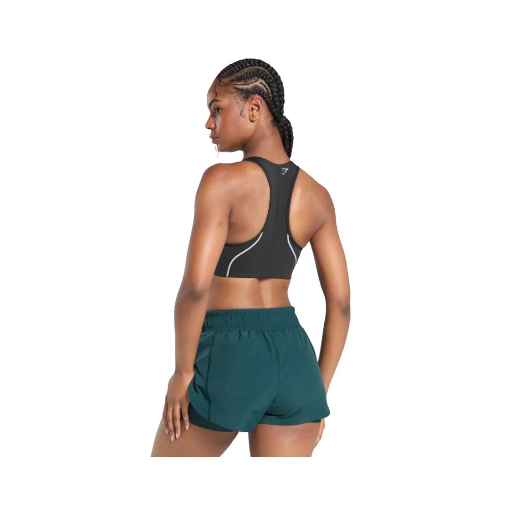 Gymshark Running Sports Bra - High Support Black - HypeFly India View 2