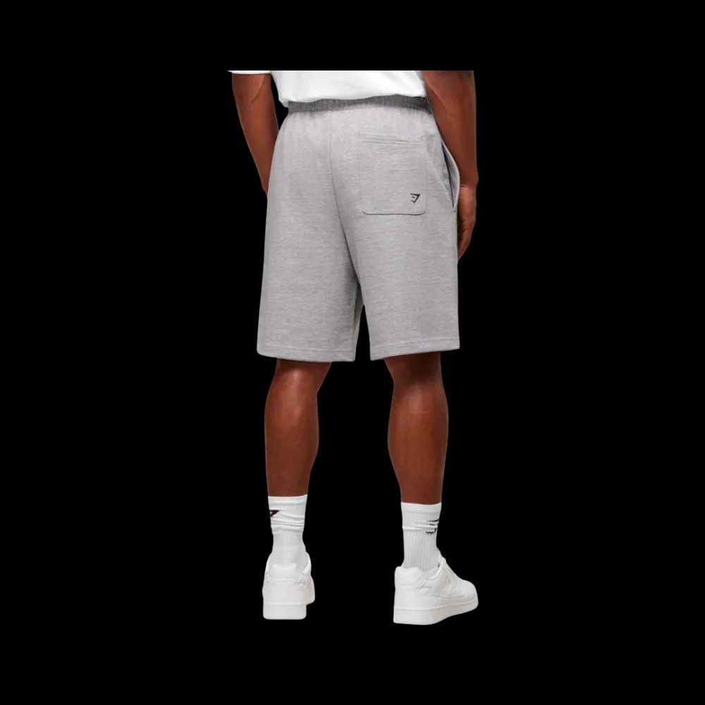 GymShark GSLC 9" Short Light Grey Core Marl - HypeFly India View 4