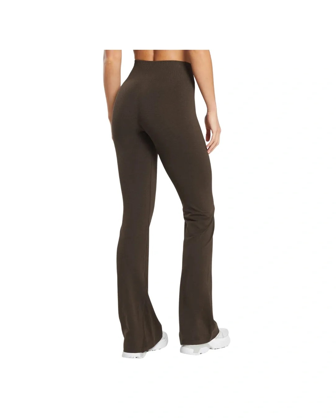 Gymshark Luxe Seamless Flare Leggings Walnut Brown Marl - HypeFly India View 2