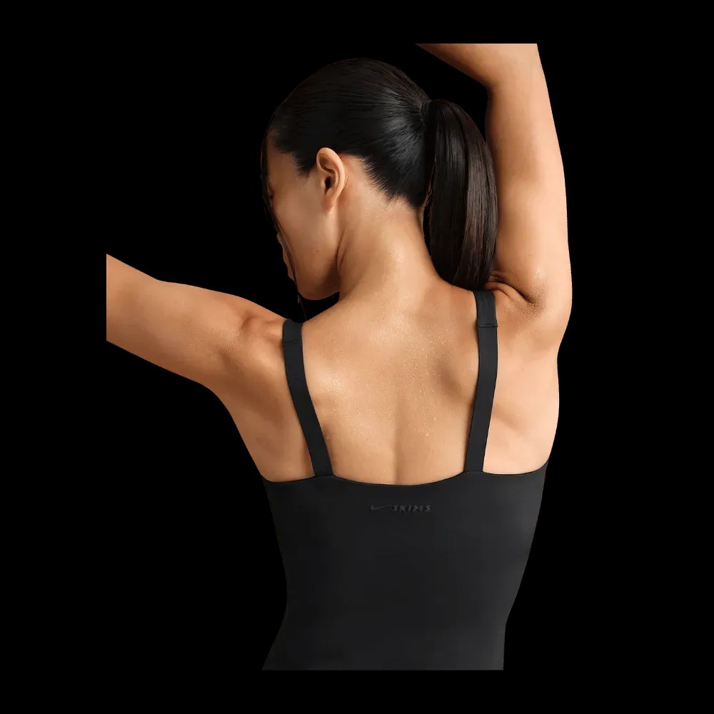 Nike X Skims Matte Women's Square-Neck Tank Obsidian - HypeFly India View 4