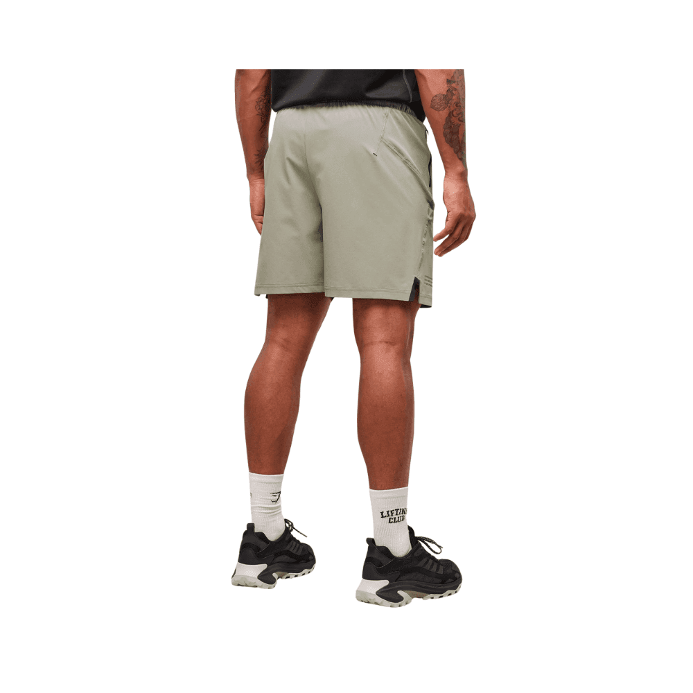 GymShark Tactical 6" Short Chalk Green - HypeFly India View 2