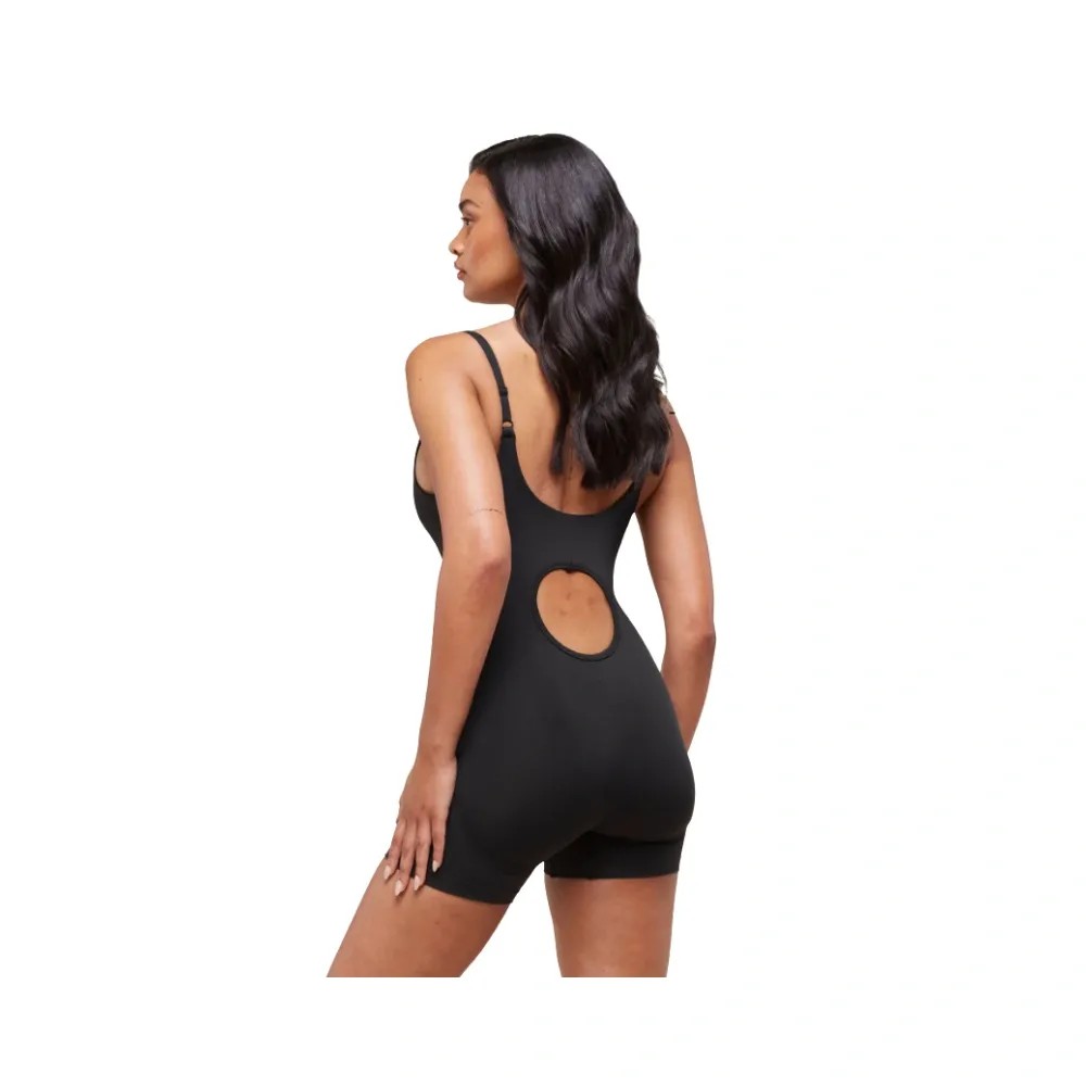 Gymshark Soft Sculpt 5" All-In-One Bodysuit Black - HypeFly India View 2