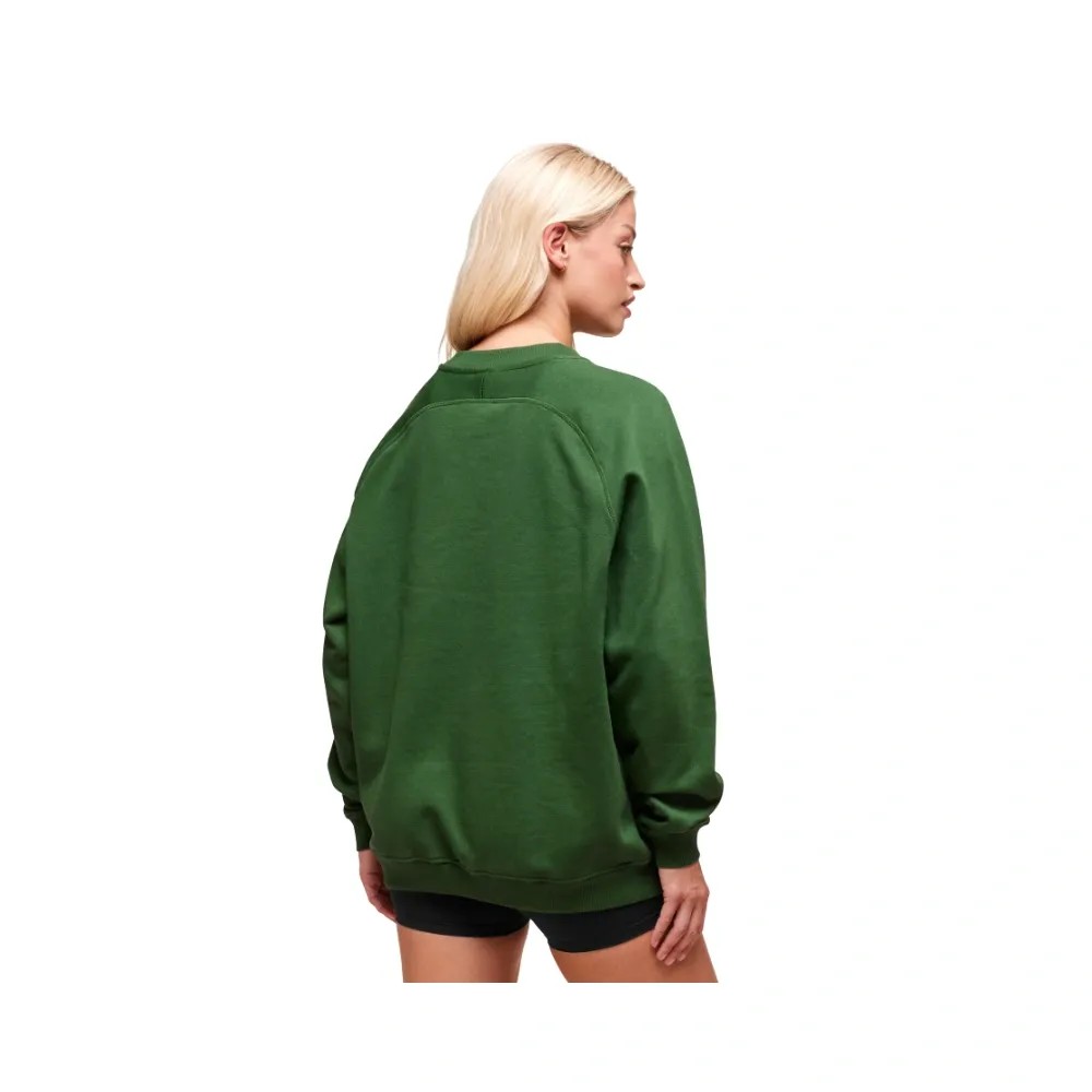 Gymshark Training Oversized Fleece Sweatshirt Athletic Green - HypeFly India View 2