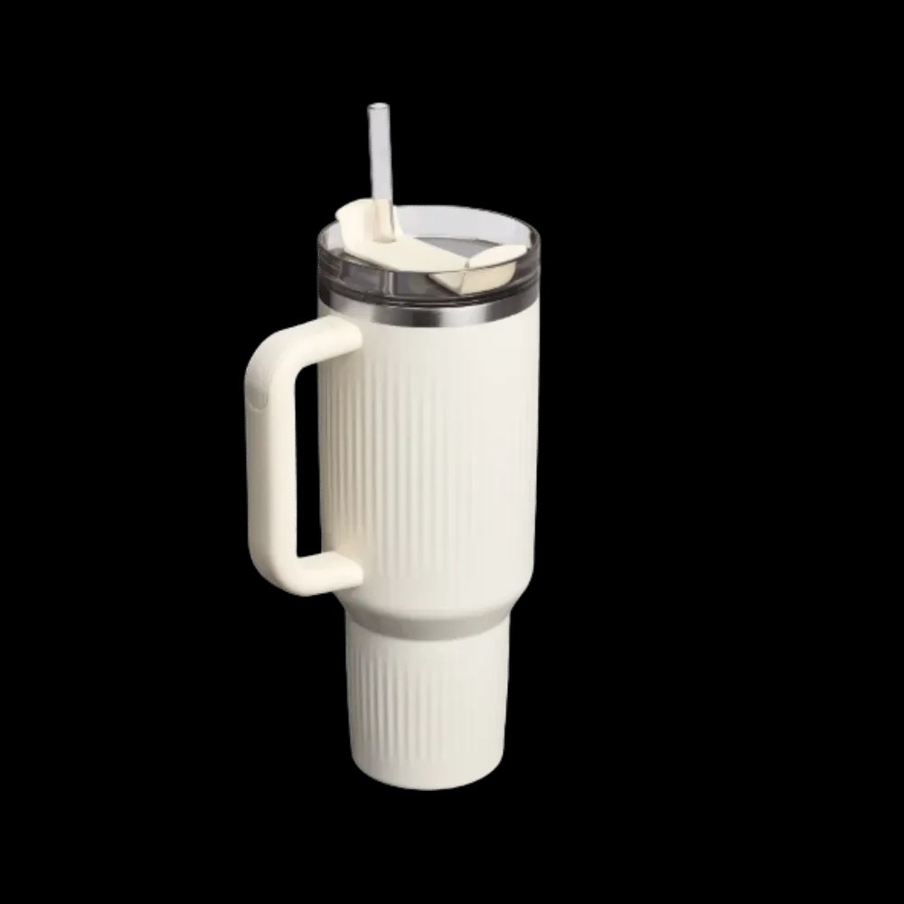 Stanley Tumbler Mug 40 OZ Cream Gloss - HypeFly India View 2