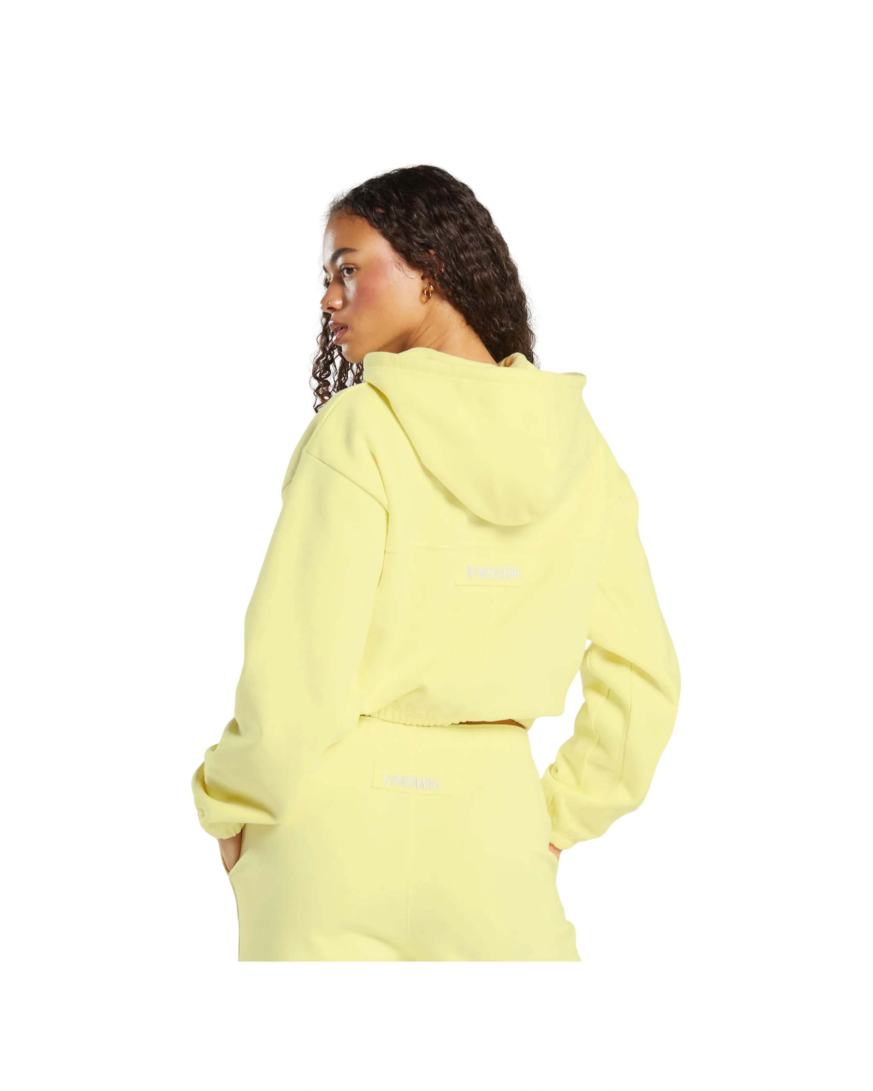 Gymshark Fleece Zip Hoodie regular fit Refresh Yellow - HypeFly India View 2