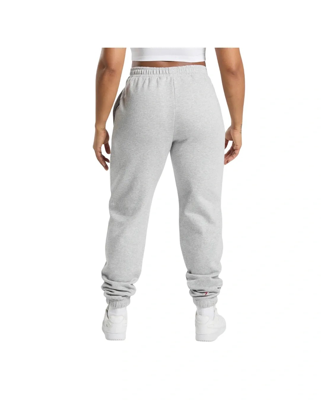 Gymshark Lifting Essentials Graphic Brushed Oversized Joggers Light Grey Core Marl - HypeFly India View 2