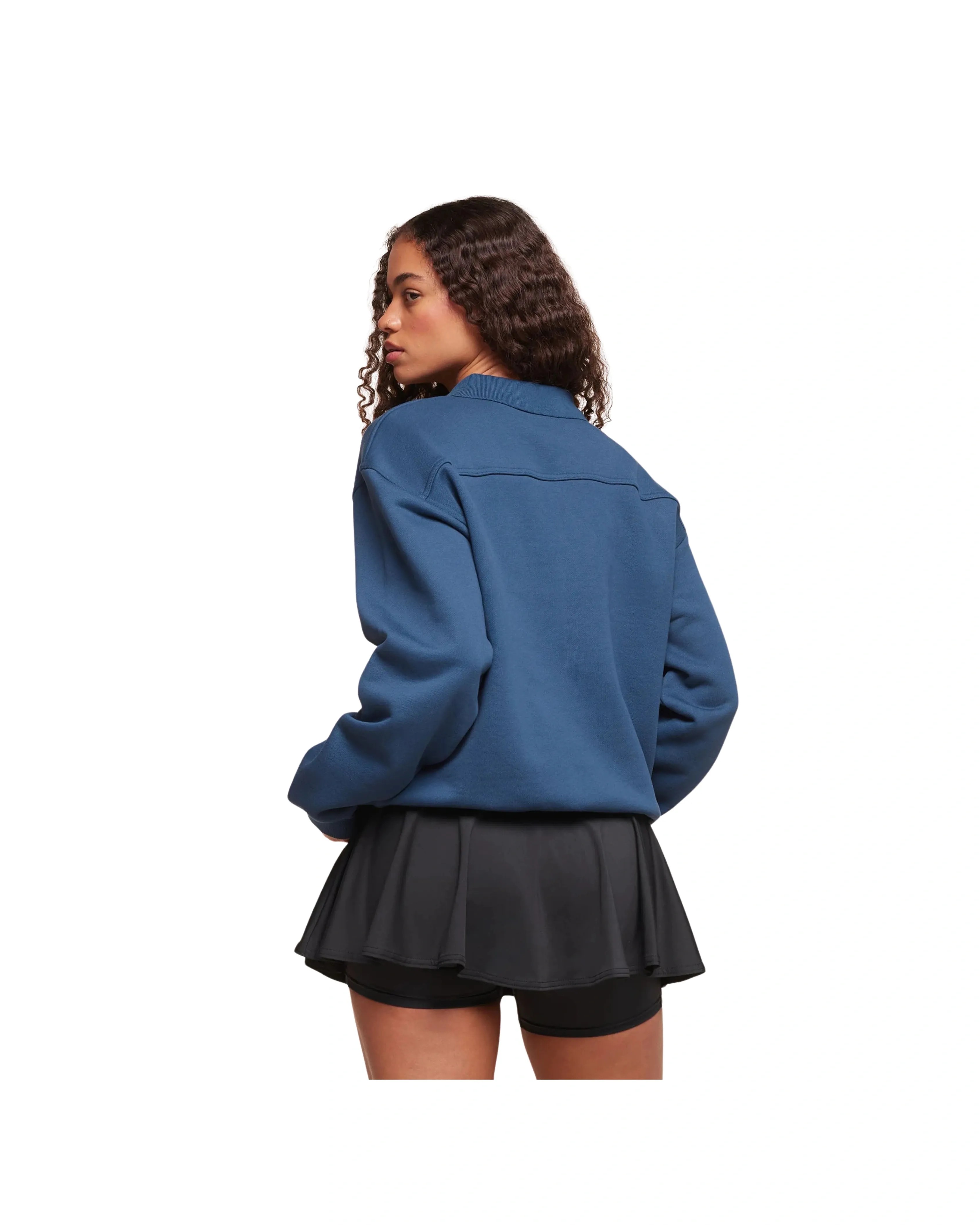 Gymshark Phys Ed Graphic 1/4 Zip Soft Blue - HypeFly India View 2